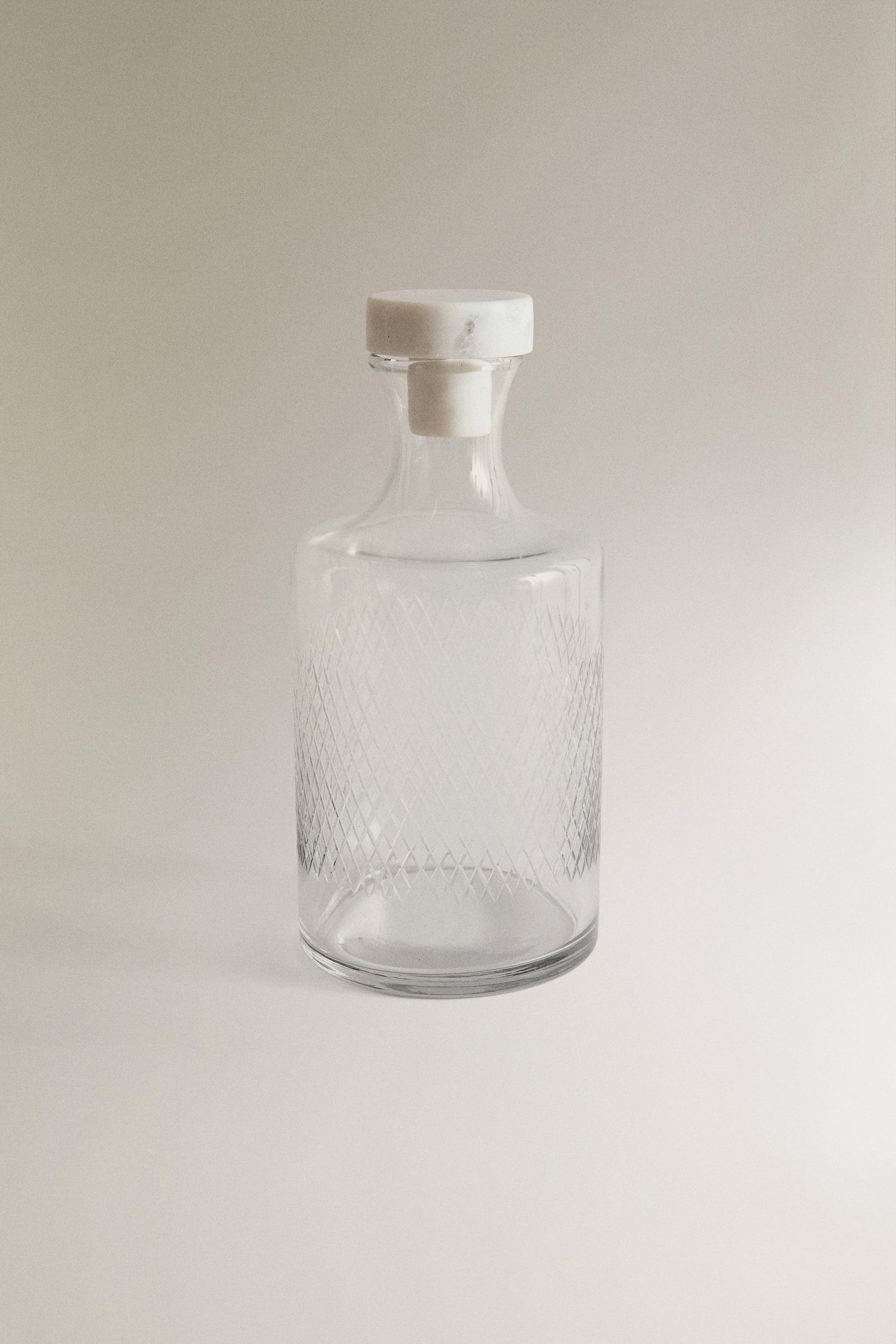 ENGRAVED GLASS BOTTLE